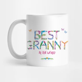 Best Granny in the world - tropical wordart Mug